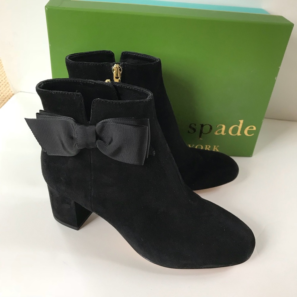 ๐HP NEW kate spade NY Langley suede ankle boot 10 - Picture 2 of 7